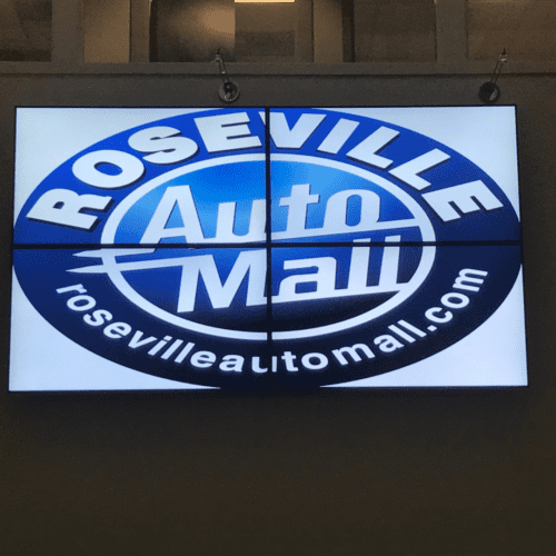 Roseville Auto Mall Logo Plate